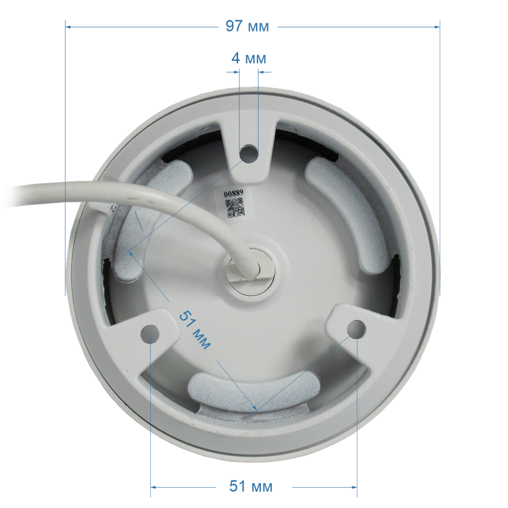 Видеокамера IP 5Мп купольная уличная ИК-35м PoE IP67 (2.8мм) (Space Technology) ST-VF5911 PRO STARLIGHT FORT