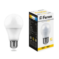 Лампа светодиодная LED 5вт Е27 теплый шар (FERON) LB-38 25404