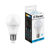 Лампа светодиодная LED 10вт Е27 дневной (FERON) LB-92 25459