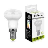 Лампа светодиодная LED зеркальная 5вт Е14 R39 белый (FERON) LB-439 25517