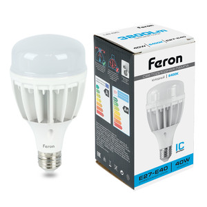 Лампа светодиодная LED 40вт Е27/Е40 дневной (FERON) LB-65 25538