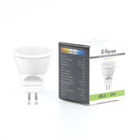 Лампа светодиодная LED 3вт 230в G5.3 MR11 белый (FERON) LB-271 25552