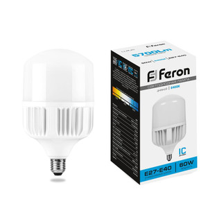 Лампа светодиодная LED 60вт Е27/Е40 дневной (FERON) LB-65 25782