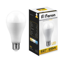 Лампа светодиодная LED 25вт Е27 теплый (FERON) LB-100 25790