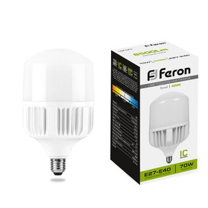 Лампа светодиодная LED 70вт Е27/Е40 белый (FERON) LB-65 25822