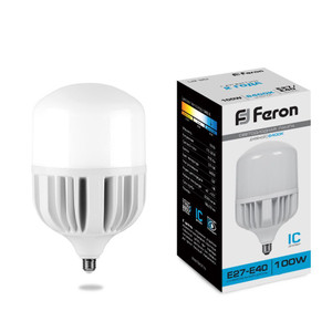 Лампа светодиодная LED 100вт Е27/Е40 дневной (FERON) LB-65 25827