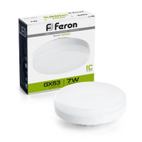 Лампа светодиодная LED 7вт GX53 белый таблетка (FERON) LB-451 25828