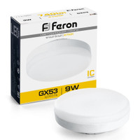 Лампа светодиодная LED 9вт GX53 теплый таблетка (FERON) LB-452 25832
