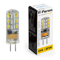 Лампа светодиодная LED 2вт 12в G4 теплый капсульная (FERON) LB-420 25858