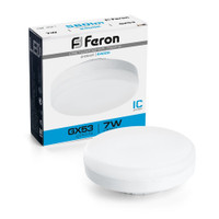 Лампа светодиодная LED 7вт GX53 дневной таблетка (FERON) LB-451 25866