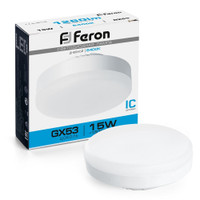 Лампа светодиодная LED 15вт GX53 дневной таблетка (FERON) LB-454 25869