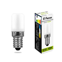 Лампа светодиодная LED 2вт Е14 белый для холодильников (FERON) LB-10 25897