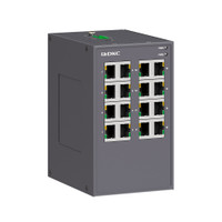 Промышленный неуправляемый коммутатор, 16х10/100Base-T(X) портов RJ45, 12-48В DC/18-30В AC, с резервированием (DKC) N1000-16T-P2