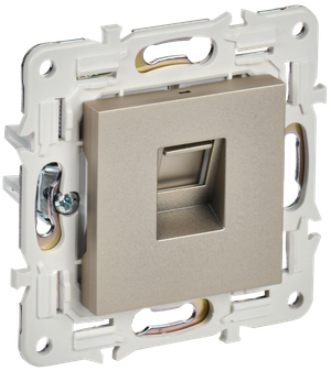 SKANDY Розетка компьютерная RJ45 кат.5E SK-K01Sh шампань IEK (IEK) SK-K10-1-K37