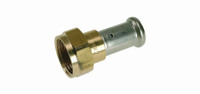 Муфта накидная гайка, плоское уплотнение, латунь пресс, 16x3/4 (Henco) 26P-16Z05