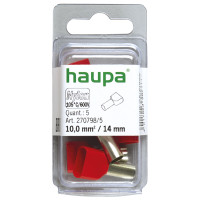 Конечная гильза для двух проводов цвет красный 10 /14 (упак. 5 шт.) (HAUPA) 270798/5
