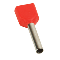 Наконечник штыревой втулочный под два провода НШвИ2 OptiKit T-Shv2-PVC- 0,75-8 (100шт) (КЭАЗ) 278043