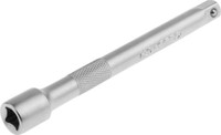 Удлинитель ''Мастер'' для торцовых головок (1/4''), Cr-V, хроматированное покрытие, 100мм (ЗУБР) 27722-100