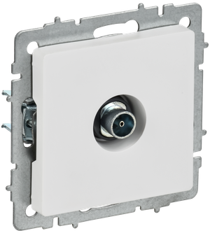 BRITE Розетка TV оконечная РТВ11-0-БрАБ арктический белый IEK (IEK) BR-A10-O-K91