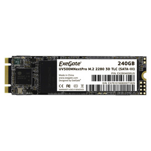 Накопитель SSD M.2 2280 240GB NextPro UV500TS240 (SATA-III) (ExeGate) EX280465RUS