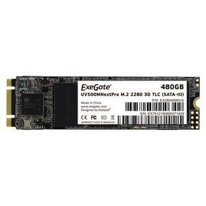 Накопитель SSD M.2 2280 480GB NextPro UV500TS480 (SATA-III) (ExeGate) EX280466RUS