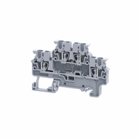 Клемма 2х-ярусная 2,5 кв.мм пружинная OptiClip CXDL-2,5-2L-I-серый (КЭАЗ) 289764