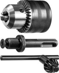 Набор ''Мастер'': Патрон ключевой 13 мм, ''SDS+'' адаптер, ключ для патрона, посадочная резьба 1/2'', Д 2,0-13мм (ЗУБР) 29081-H3