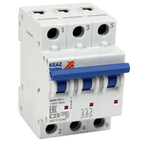 Выключатель автоматический 3п 10А D 10кА AC OptiDin BM63-M-3D10-10-УХЛ3 (КЭАЗ) 294809