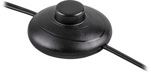 Шнур сетевой с ножным выключателем пластик, черный (FERON) DM106