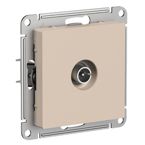 ATLASDESIGN TV РОЗЕТКА оконечная 1DB, механизм, ПЕСОЧНЫЙ (Systeme Electric) ATN001291