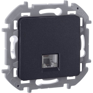 Розетка телефонная RJ11 антрацит INSPIRIA (IEK) 673823