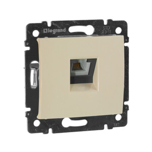 Розетка телефонная RJ11 слоновая кость VALENA (IEK) 774338