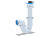Сифон для мойки АНИ 1 1/2'X40 прямоточный (АНИ пласт) D0100
