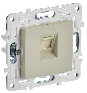 SKANDY Розетка компьютерная RJ45 кат.5E SK-K01B бежевый IEK (IEK) SK-K10-1-K10
