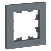 Рамка однопостовая ATLASDESIGN грифель (Systeme Electric) ATN000701