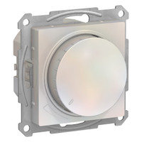 ATLASDESIGN СВЕТОРЕГУЛЯТОР (диммер) повор-нажим, LED, RC, 400Вт, мех., ЖЕМЧУГ (Systeme Electric) ATN000423
