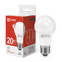 Лампа светодиодная LED-A60-VC 20Вт 230В Е27 4000К 1900Лм IN HOME (IN-HOME) 4690612020303
