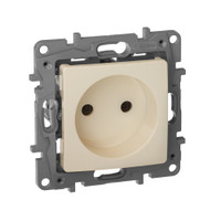Розетка 1-местная без заземления без защитных шторок 16А слоновая кость ETIKA (IEK) 672320