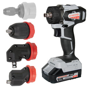 Шуруповерт аккумуляторный бесщеточный ДА-13/18ВК 45 комби АПИ (Li-ion, кейс, 2 аккум., 2Ач, 3 насадки), (Интерскол) 575.2.2.78