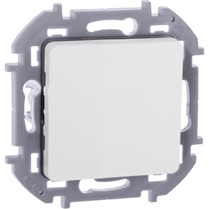 Выключатель 1-клавишный 10АХ безвинтовое крепление белый INSPIRIA (IEK) 673600