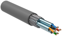 Витая пара S/FTP кат 6A 4x2х23AWG solid LSZH 305м серый (ITK) LC1-C6A04-621