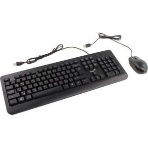 Комплект клавиатура + мышь KM-160 USB, черный (Genius) 31330001430