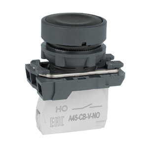 Кнопка OptiSignal D22 C5-P-210 черная пластик 1НО XB5AA21 (КЭАЗ) 332180