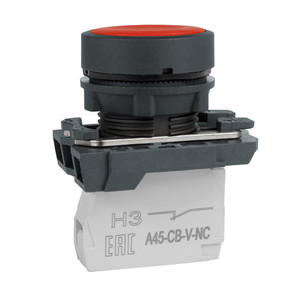 Кнопка OptiSignal D22 C5-P-401 красная пластик 1НЗ XB5AA42 (КЭАЗ) 332182
