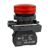 Лампа сигнальная OptiSignal D22 C5-L-B4 красная пластик 24VAC/DC XB5AVB4 (КЭАЗ) 332191