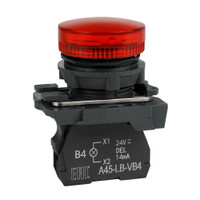 Лампа сигнальная OptiSignal D22 C5-L-M4 красная пластик 230-240VAC XB5AVM4 (КЭАЗ) 332190