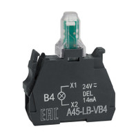 Световой блок OptiSignal D22 A45-LB-VB4 красный 24VACDC ZBVB4 (КЭАЗ) 332203