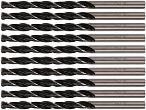 Сверла по металлу HSS черненые 4.5x80 мм (10 шт) (FIT) 33545