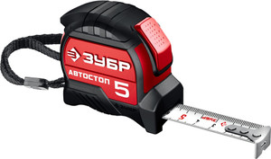 Рулетка с автостопом Автостоп 5м х 19мм (ЗУБР) 34052-05-19_z01