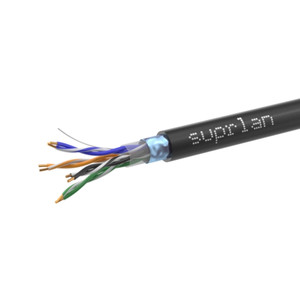 Витая пара F/UTP Cat 5e 4x2xAWG24 Median Cu PE OUT 305м (SUPRLAN) 01-1034-1